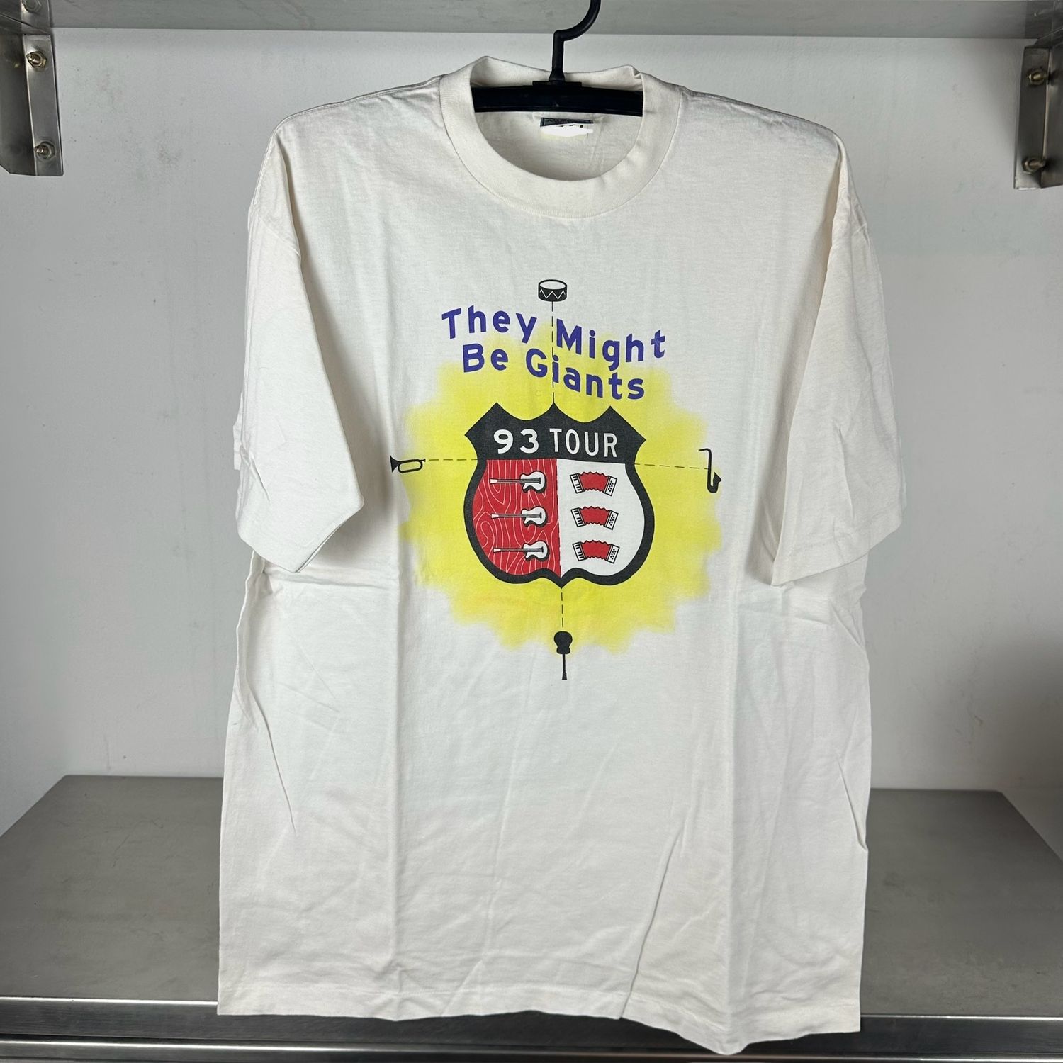 1993 They Might Be Giants Why Does the Sun Shine? Tour Concert Promo single stitch T-shirt
