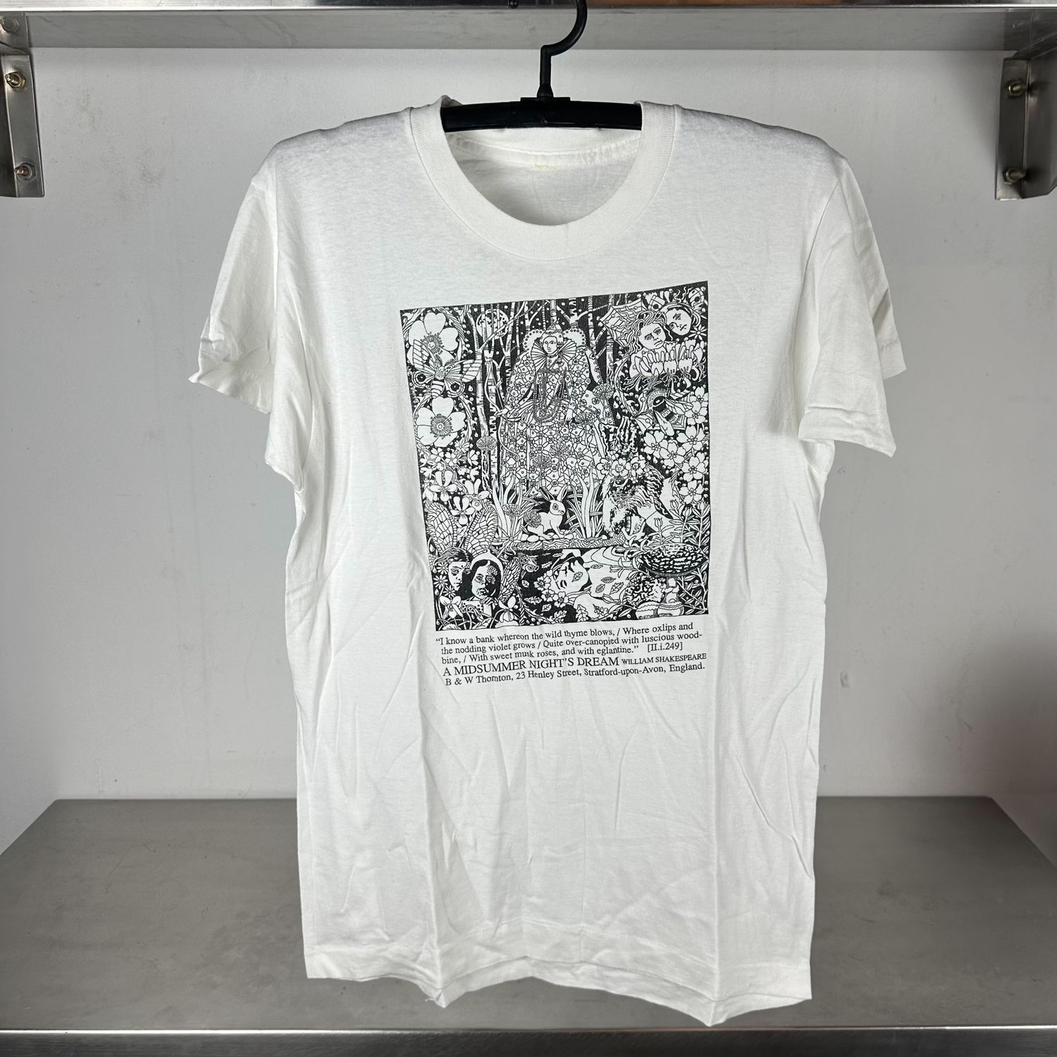 90s William Shakespeare A Midsummer Night’s Dream Artwork single stitch T-shirt