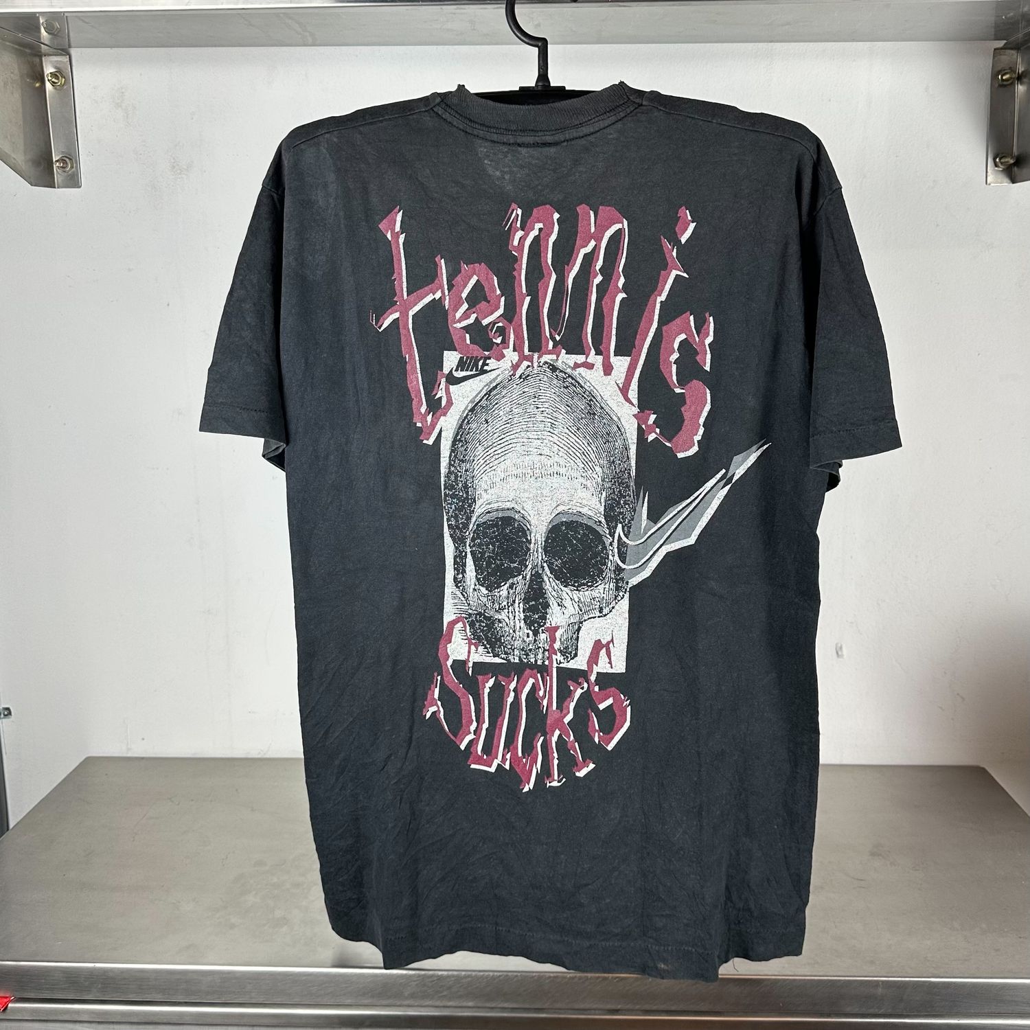 90s Nike Tennis Sucks Graphic Large Single Stitch T-shirt