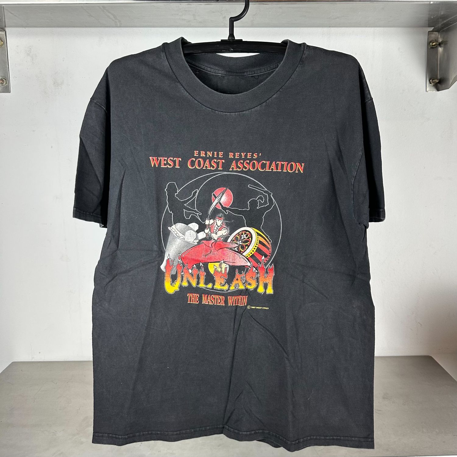 1997 Ernie Reyes West Coast Association Unleash The Master Within You Taekwando Institute T-shirt