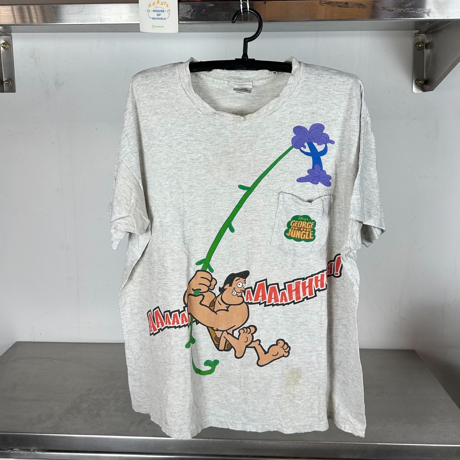 90s George of the Jungle Disney Movie Promo single stitch T-shirt