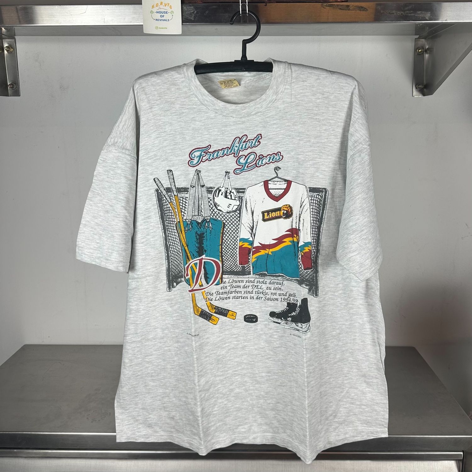 90s Frankfurt Lions Deutsche Eishockey Liga German Hockey T-shirt