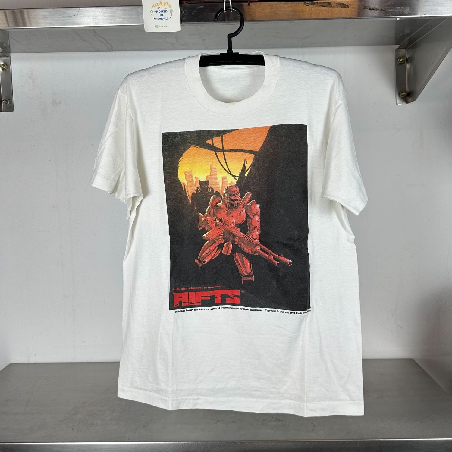 ​Vintage 1992 Palladium Books Rifts RPG Game Promo single stitch T-shirt