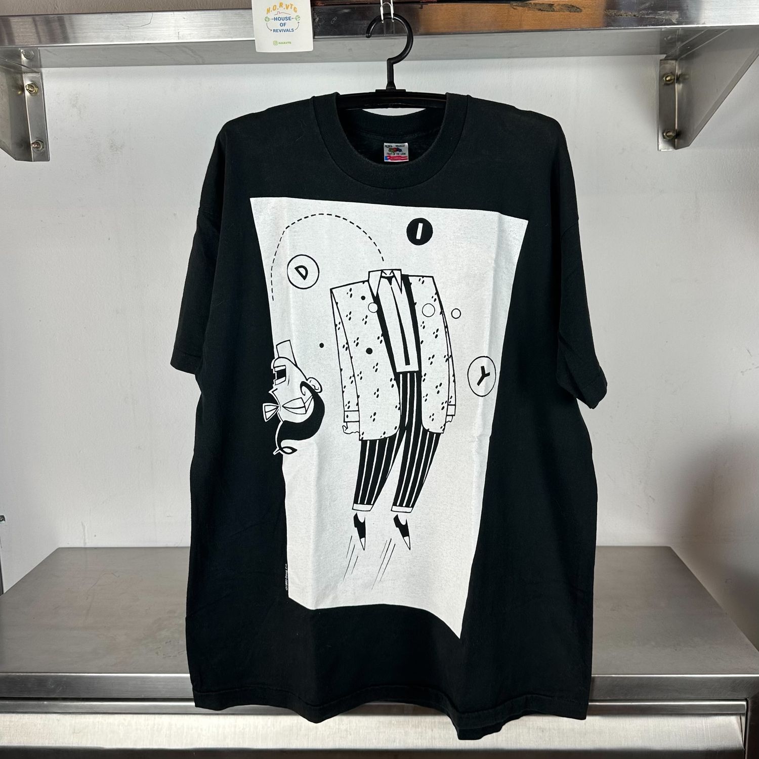 ​Vintage 90s Doug Erb DIY Cartoon XL Single Stitch T-shirt