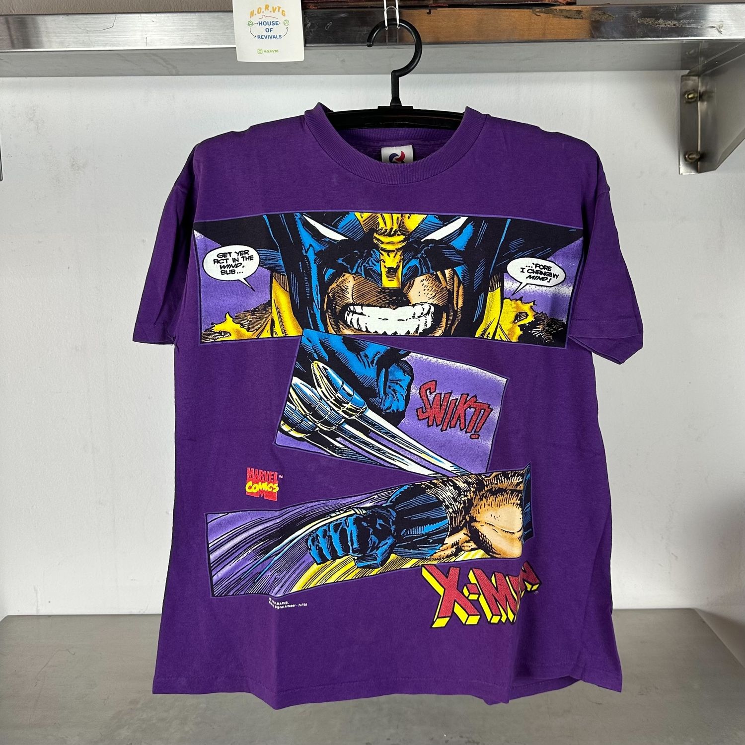 ​Vintage 1994 Marvel Comics Wolverines X-Men Comic Strip Large single stitch Shirt