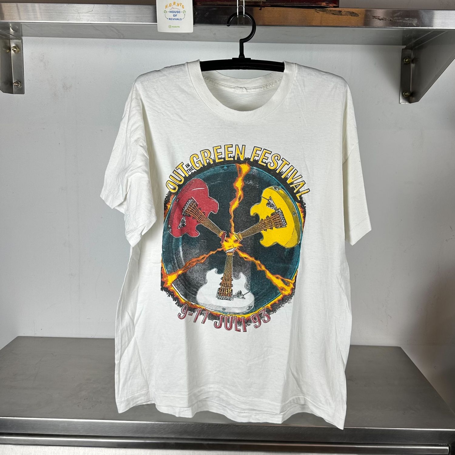 ​Vintage 1993 Out in Green Music Festival Lenny Kravitz, Faith No More, The Black Crowes and more single stitch T-shirt