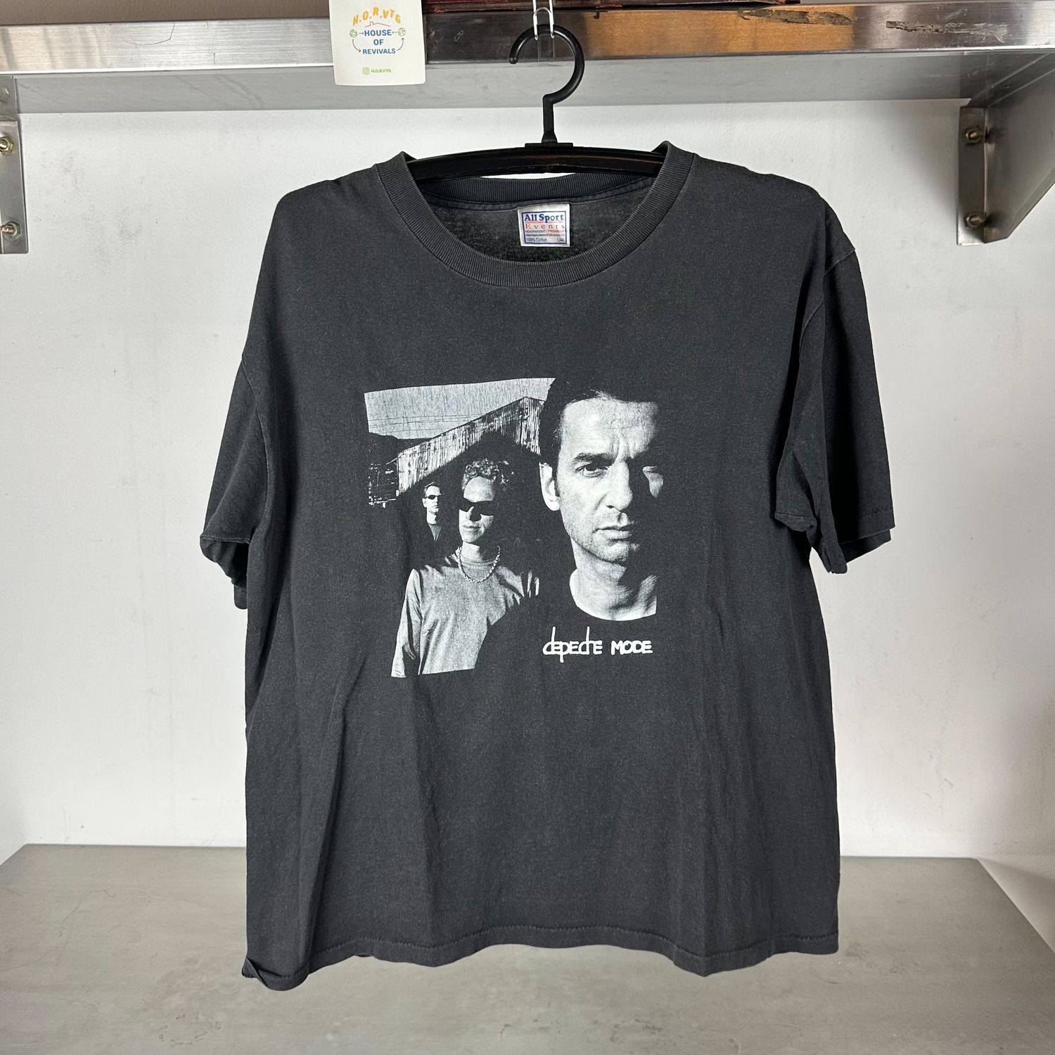 ​Vintage 90s Depeche Mode Electronic Music Band Large single stitch T-shirt