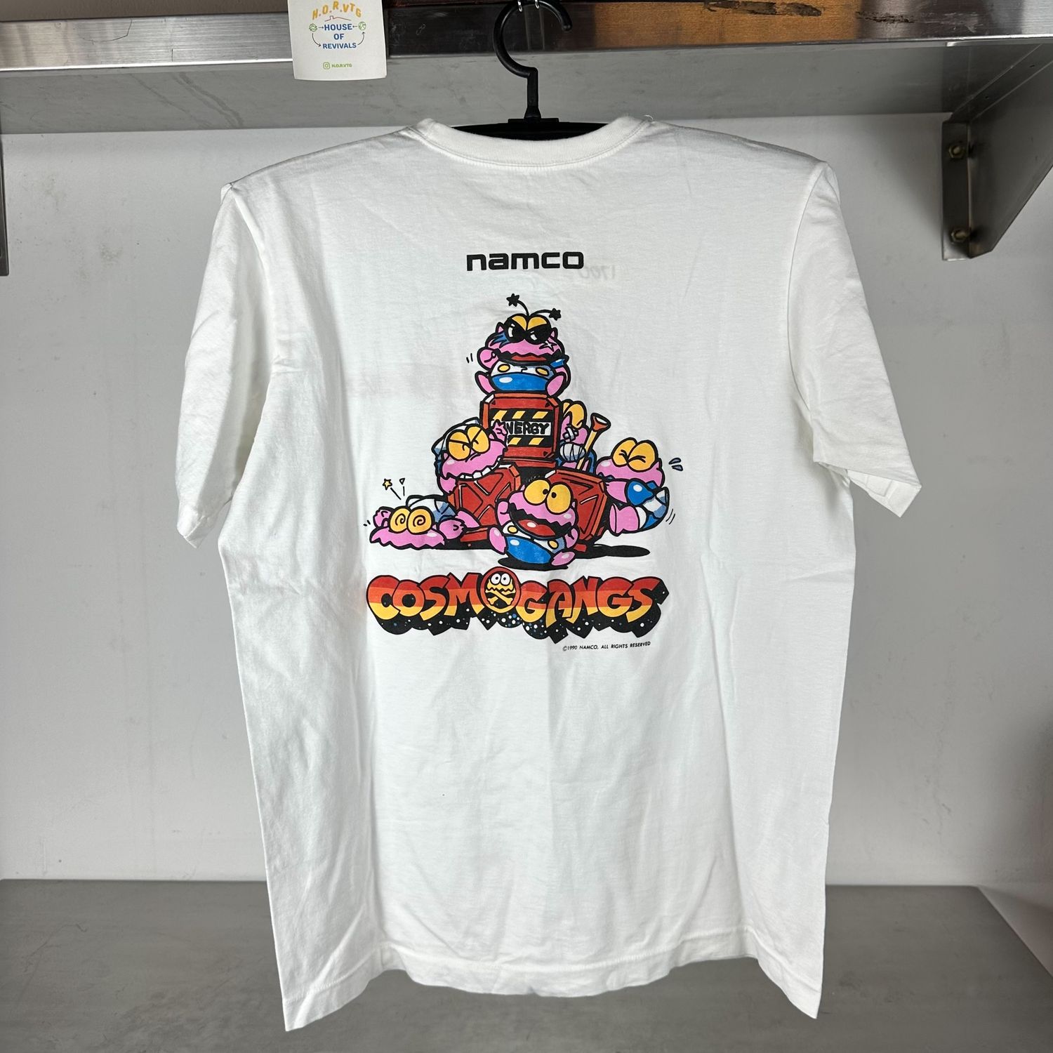 ​Vintage 1990 Namco Cosmo Gangs Arcade Video Game Promo single stitch T-shirt