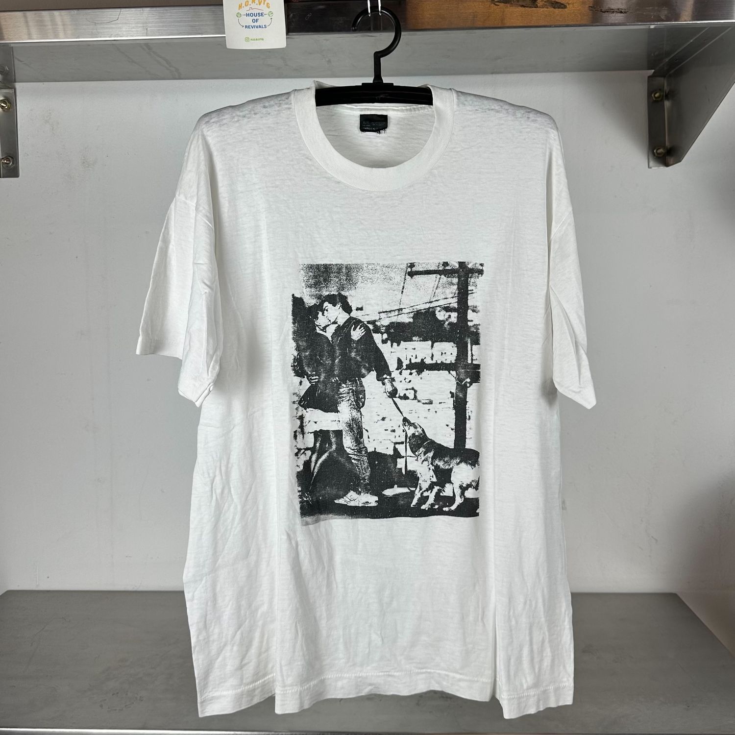 ​Vintage 80s Kissing Photo XL single stitch T-shirt