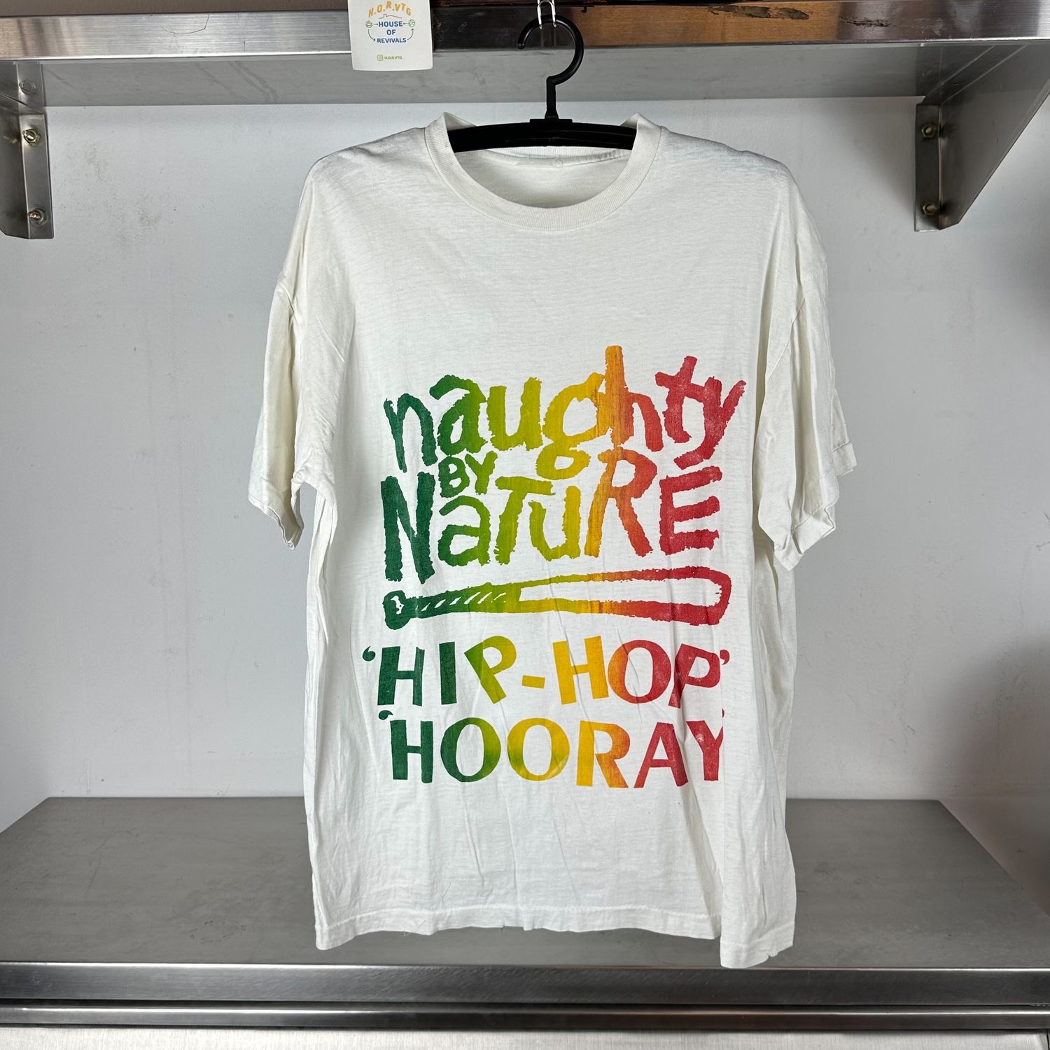 ​Vintage 90s Naughty by Nature Hip Hop Hooray XL single stitch T-shirt