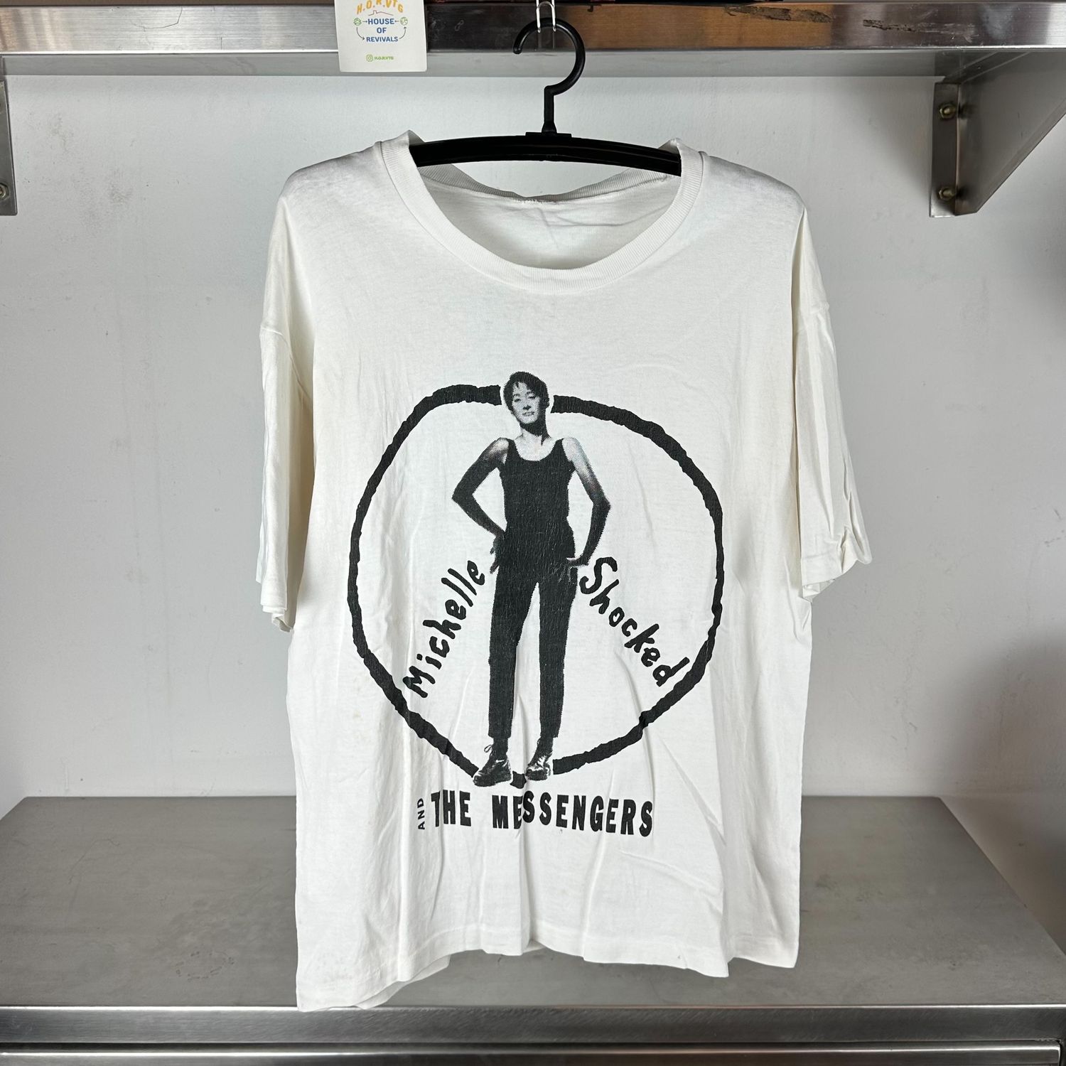 ​Vintage 1991 Michelle Shocked and The Messengers World Tour Promo single stitch XL T-shirt