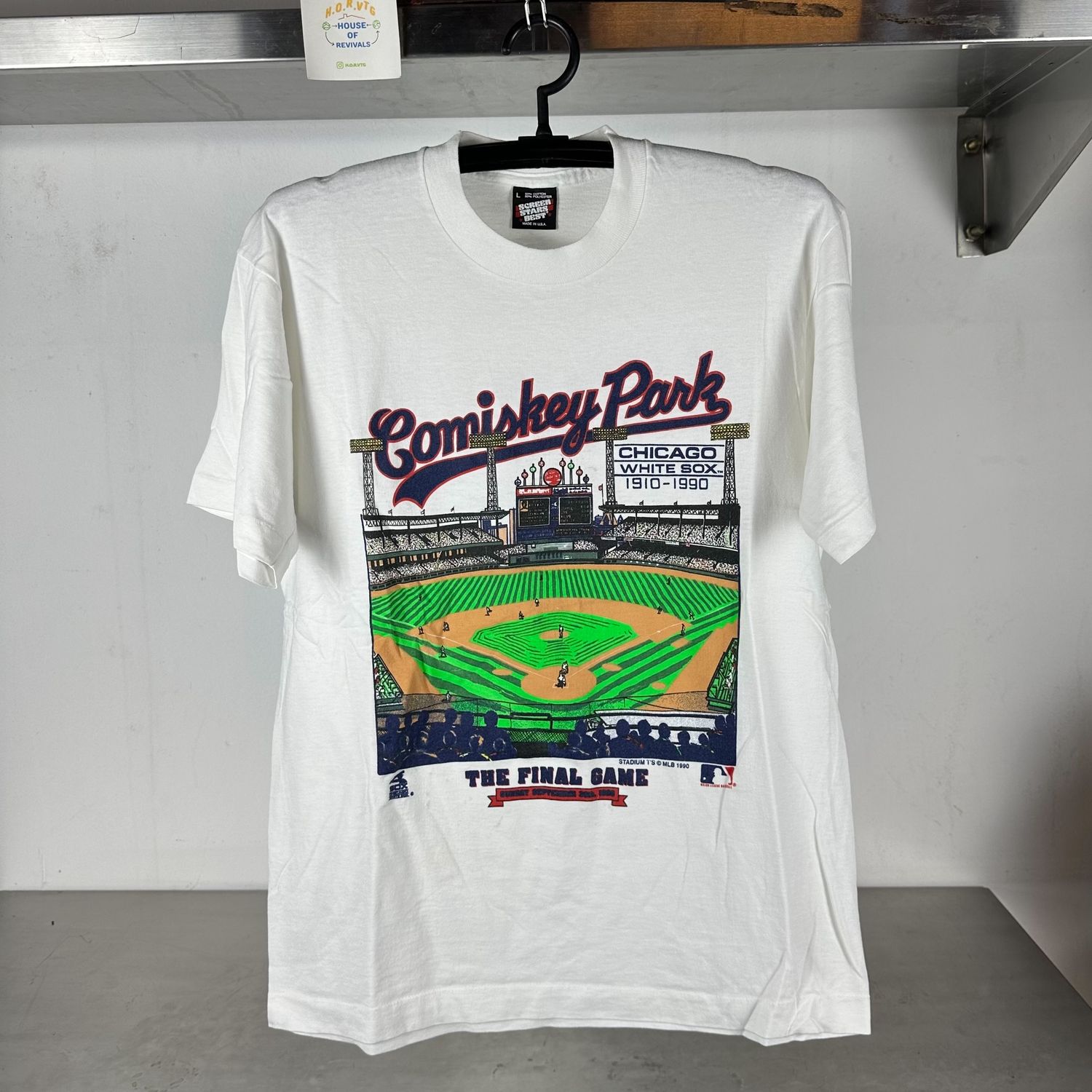​Vintage 1990 Chicago White Sox Comiskey Park MLB Medium single stitch T-shirt