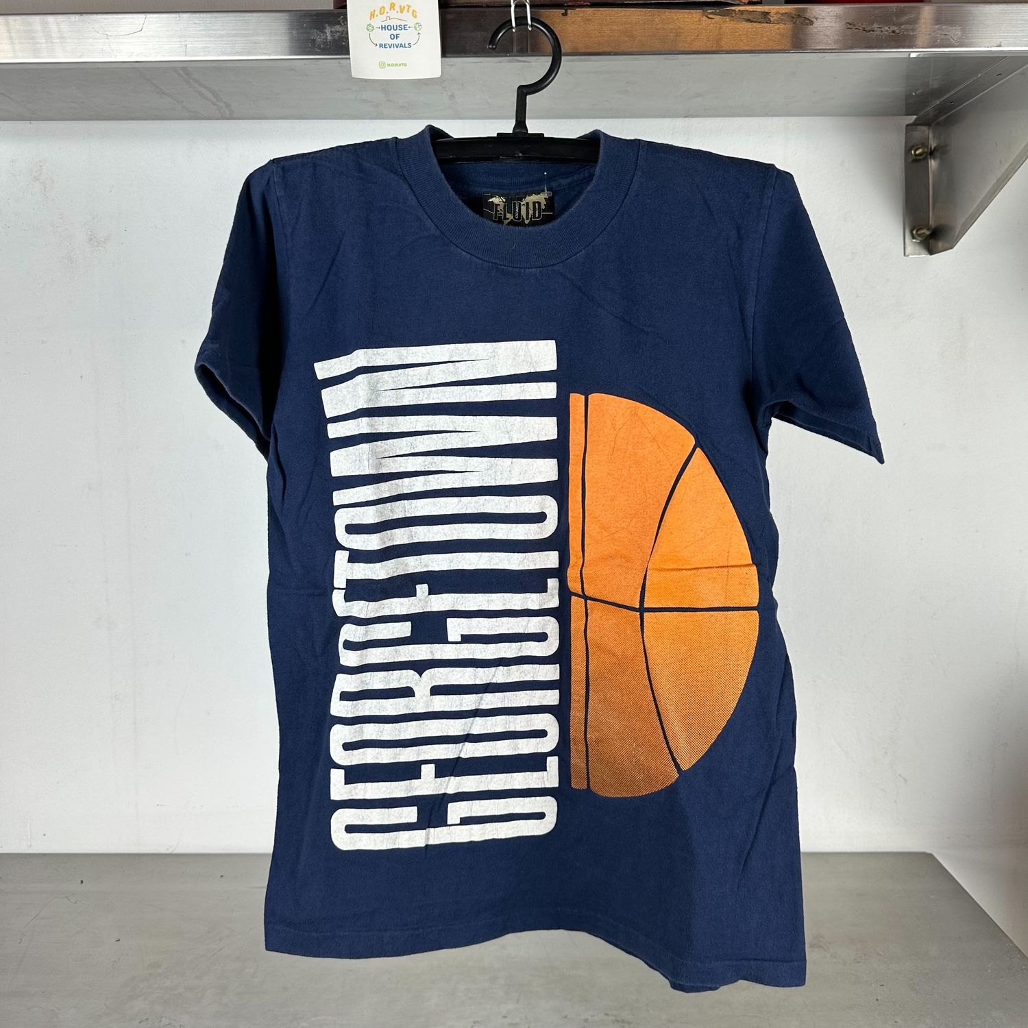 ​Vintage 90s Georgetown Hoyas Basketball NCAA Medium single stitch T-shirt