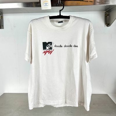 ​Vintage 90s MTV Doodle Doodle Dee Promo XL single stitch T-shirt