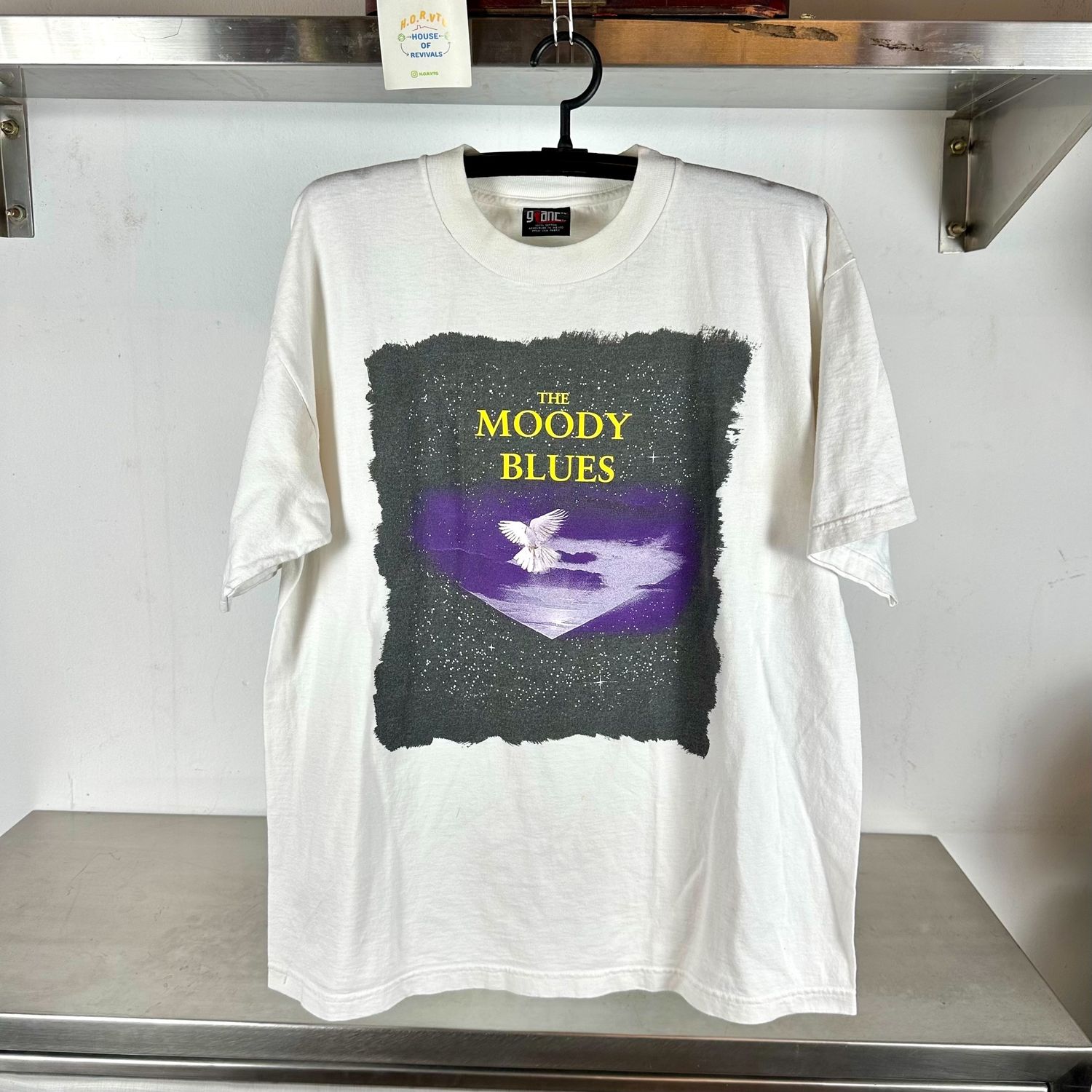 ​Vintage 90s The Moody Blues Rock Band Tour XL Giant Tag T-shirt