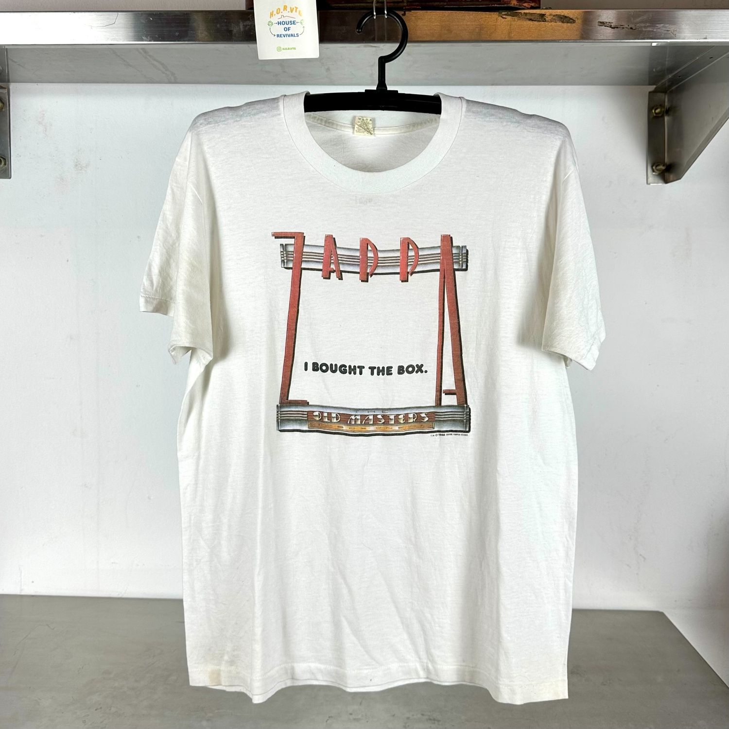 ​Vintage 1985 Frank Zappa I Bought the Box Musician Large single stitch T-shirt