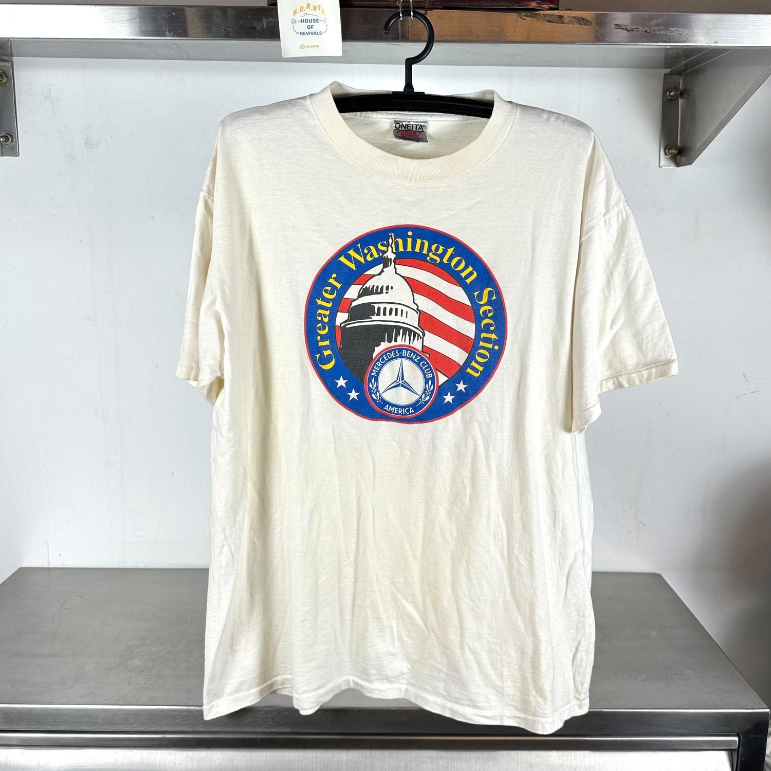 ​Vintage 90 Mercedes Benz Club XL single stitch T-shirt