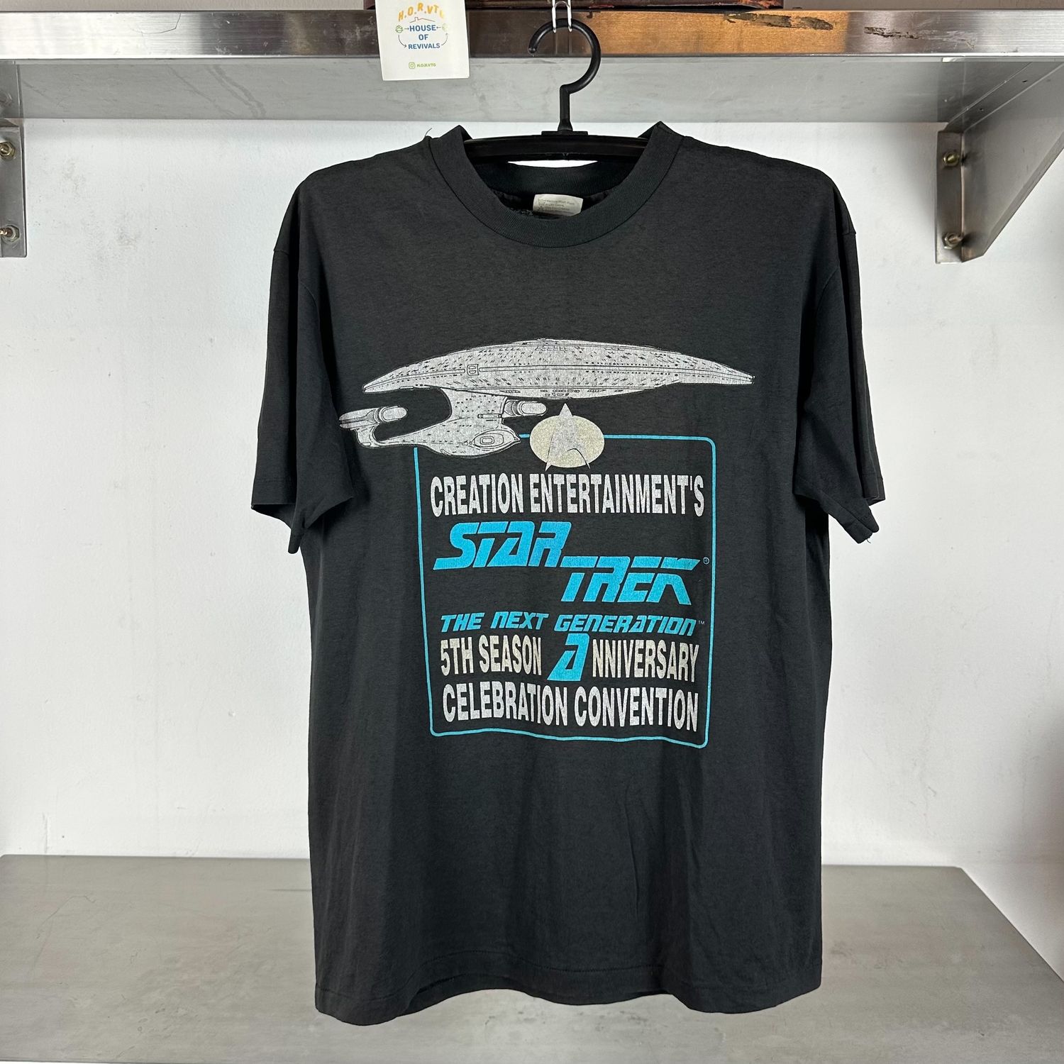 ​Vintage 90s Star Trek The Next Generation Convention TV Show single stitch T-shirt