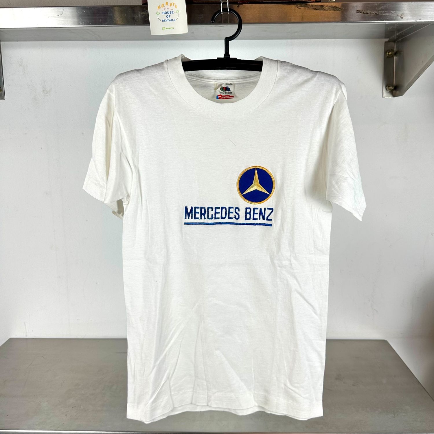 ​Vintage 90s Mercedes Benz Embroidered Logo Small single stitch T-shirt