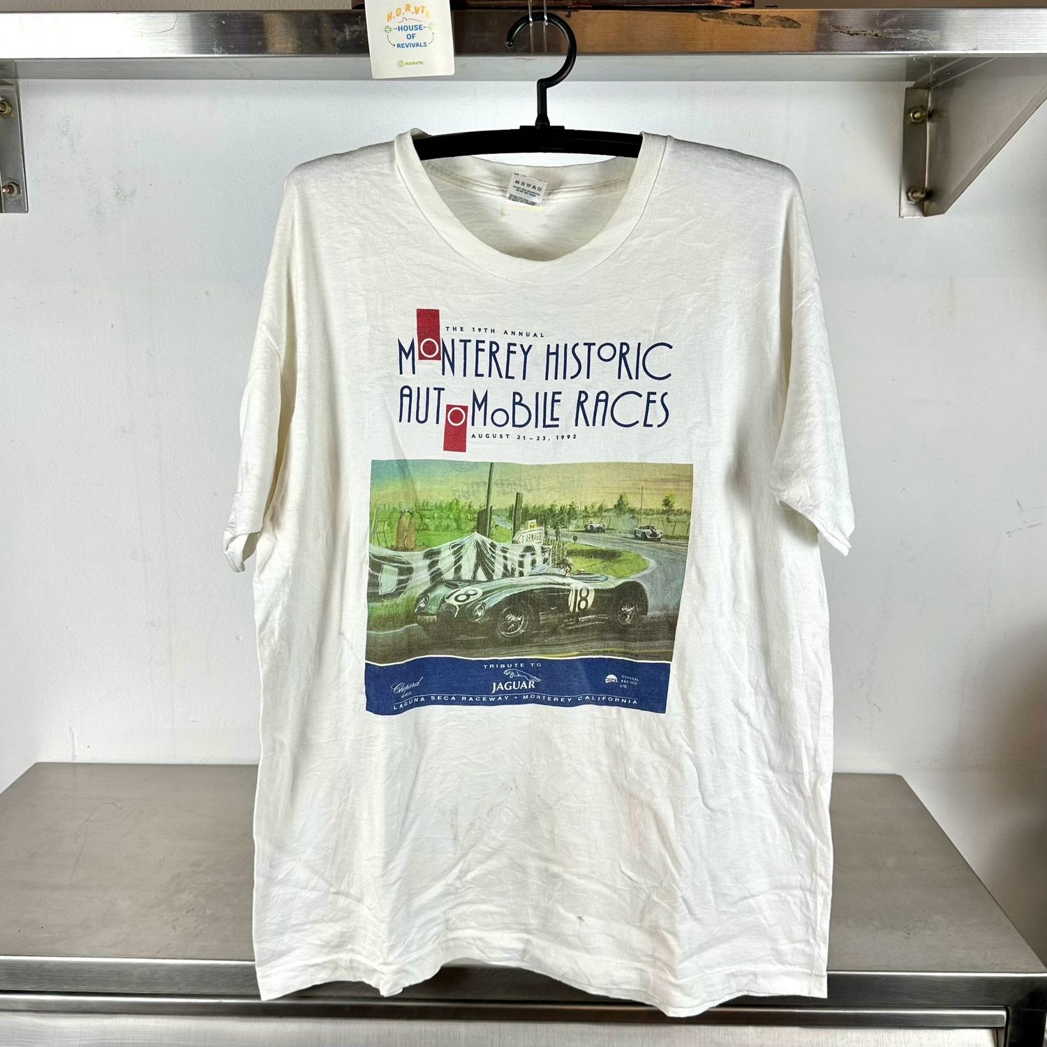 ​Vintage 1992 Jaguar Monterey Automobile Races Laguna Seca XL single stitch T-shirt
