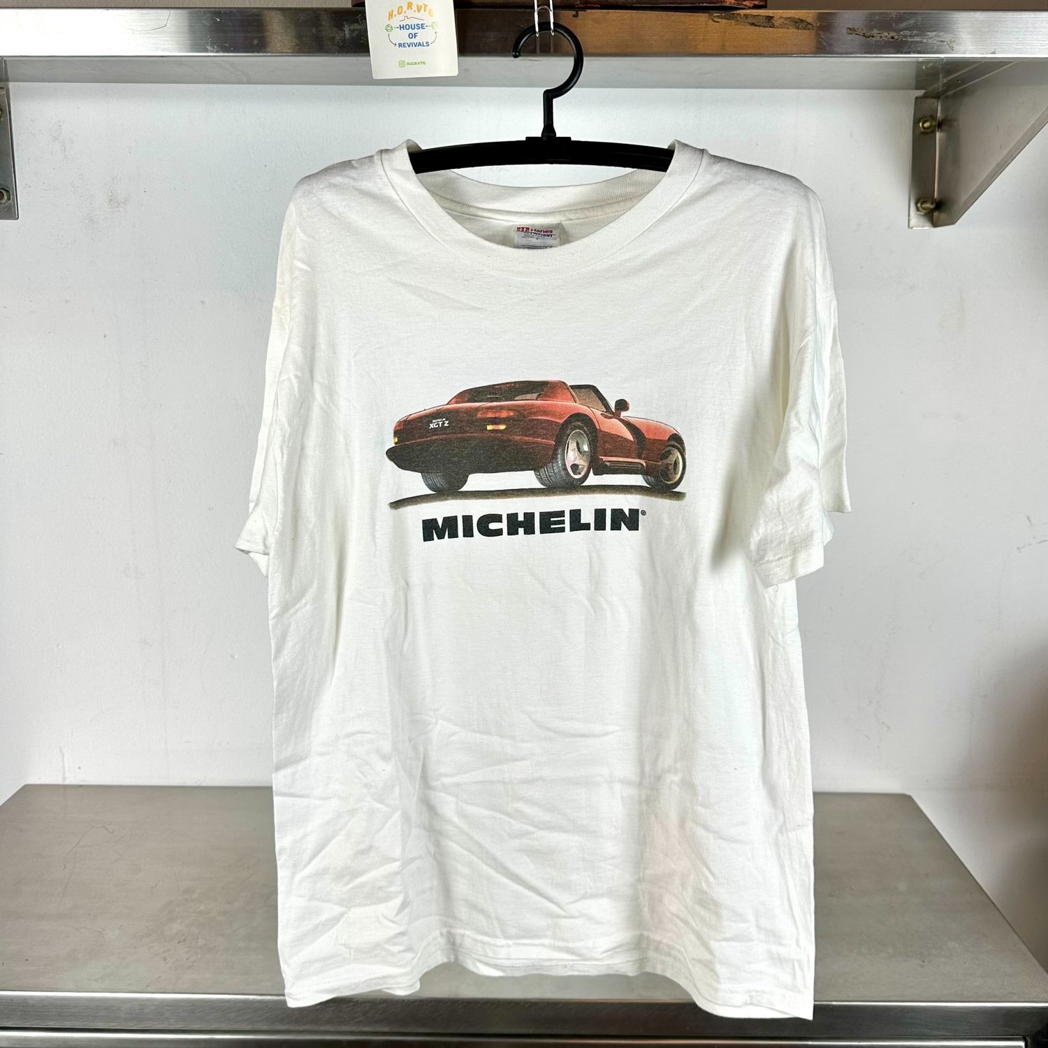 ​Vintage 1995 Michelin Dodger Viper Car Owners Promo Large T-shirt