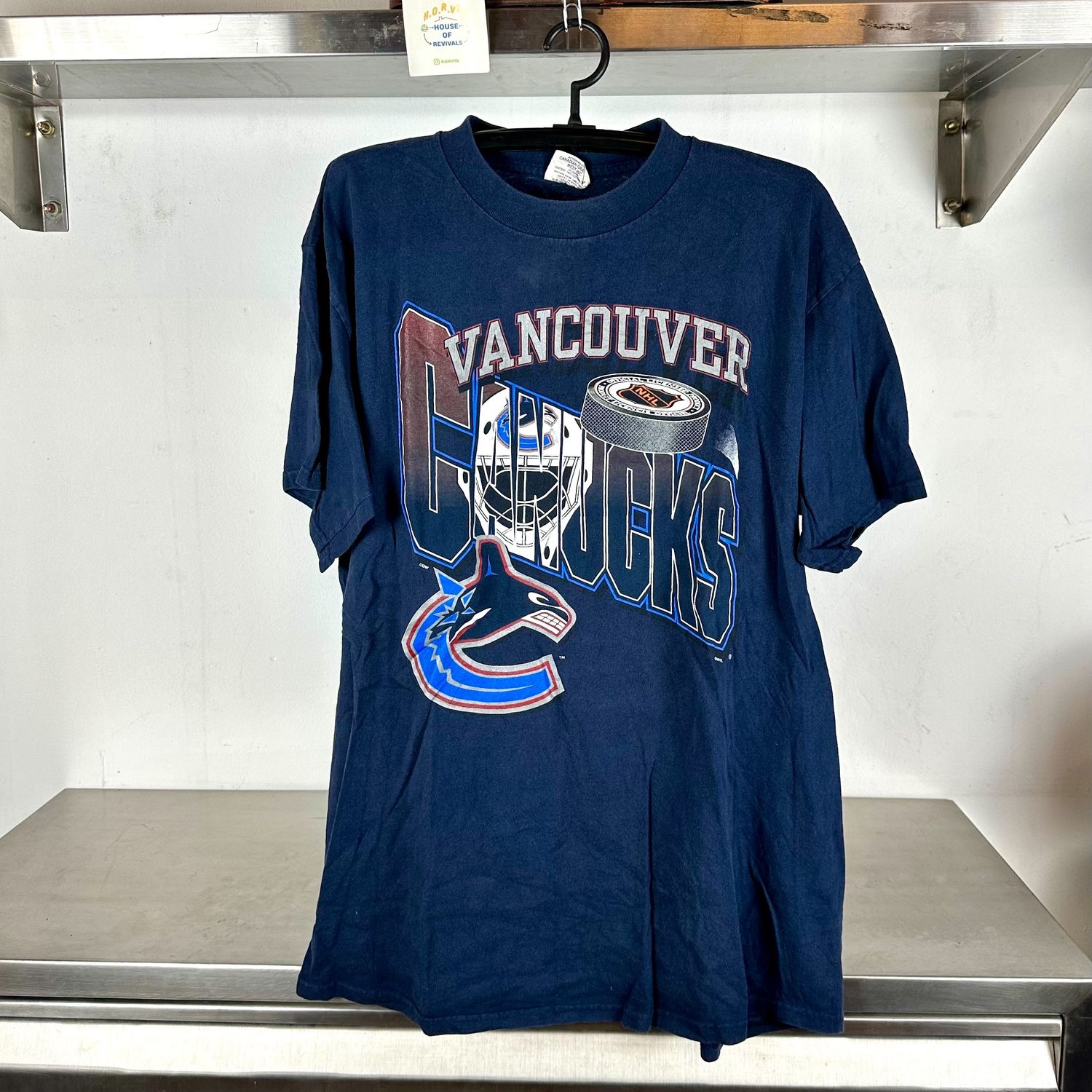 ​Vintage 90s Vancouver Canucks Hockey NHL XL T-shirt