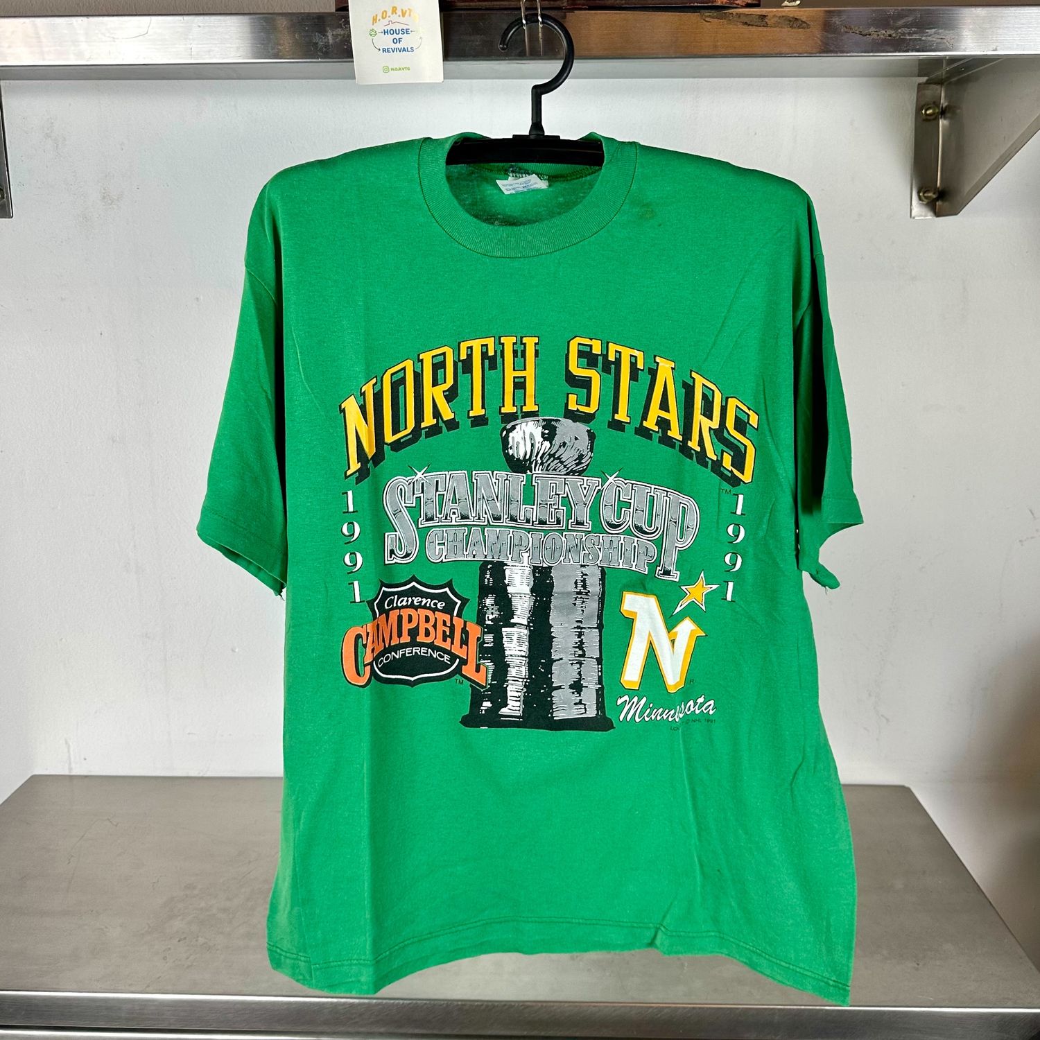 ​Vintage 1991 Minnesota North Stars Stanley Cup Championship NHL XL T-shirt