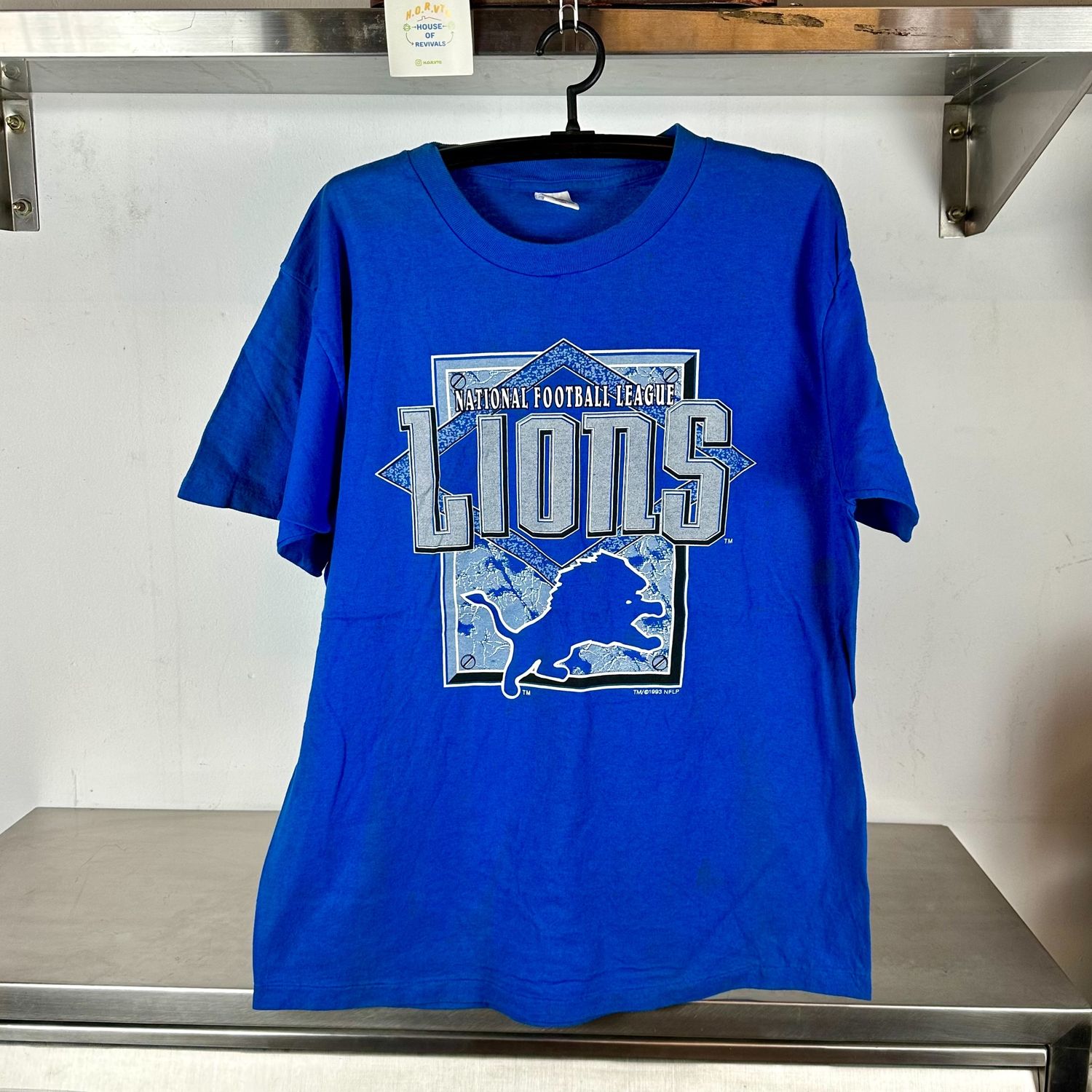 ​Vintage 1993 Detroit Lions Football NFL XL single stitch T-shirt