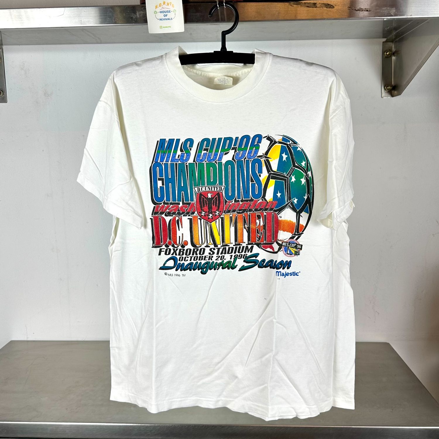 ​Vintage 1996 DC United MLS Cup Soccer Champions XL single stitch T-shirt