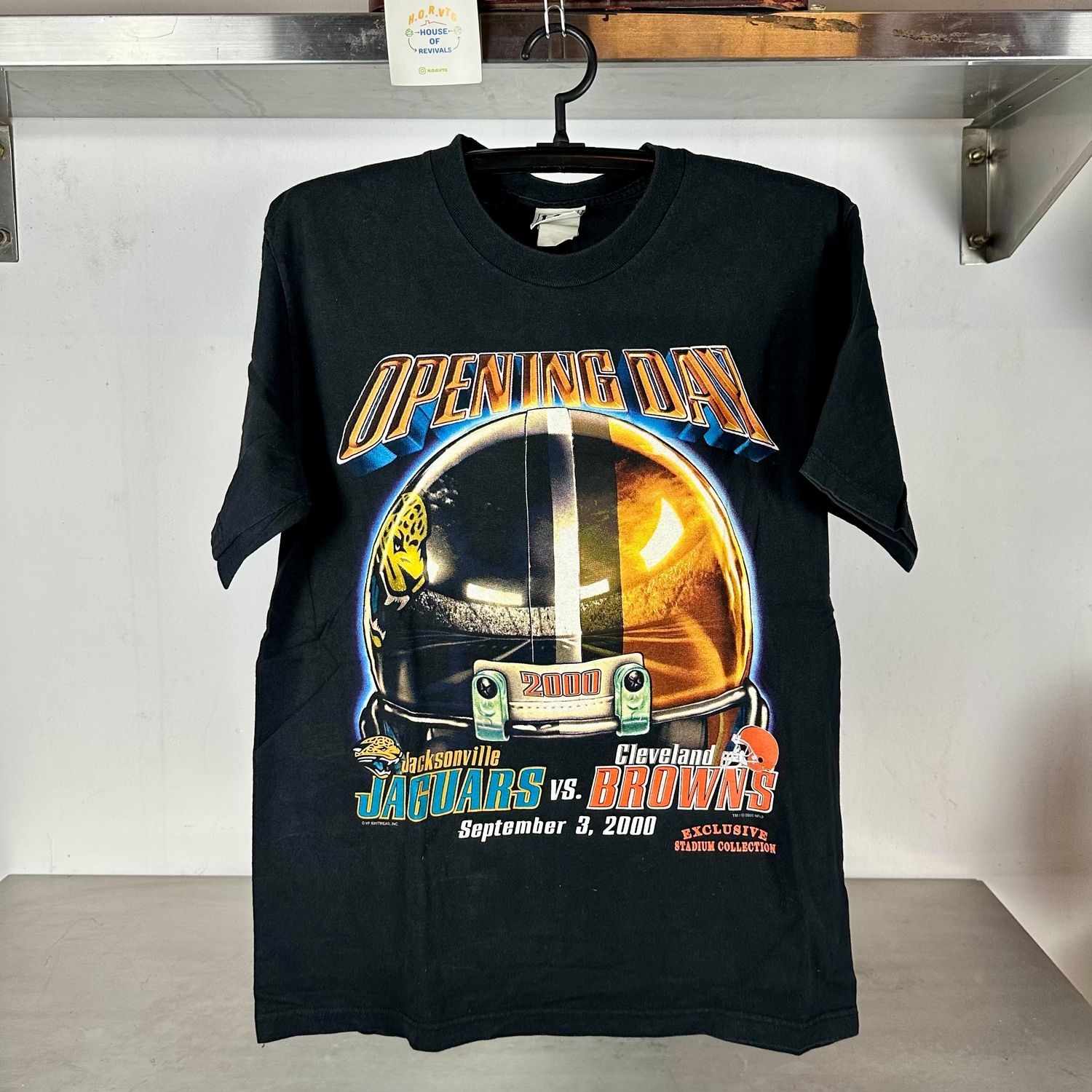 ​Vintage 2000 NFL Opening Day Jacksonville Jaguars VS Cleveland Browns Promo Large T-shirt