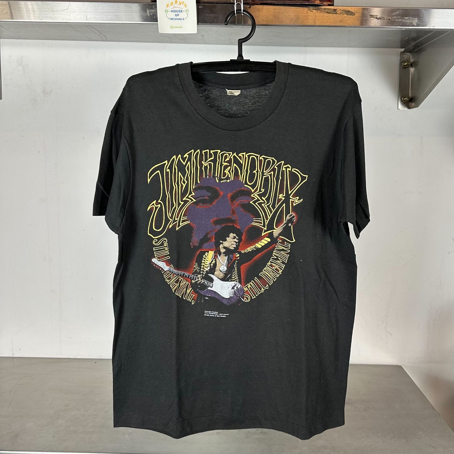 ​Vintage 1982 Jimi Hendrix Still Reigning Still Dreaming Tour Large single stitch T-shirt