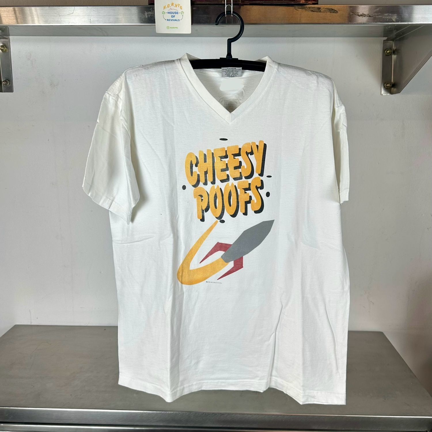 ​Vintage 90s South Park Cheesy Poofs TV Show Promo Stanley Desantis Large T-shirt