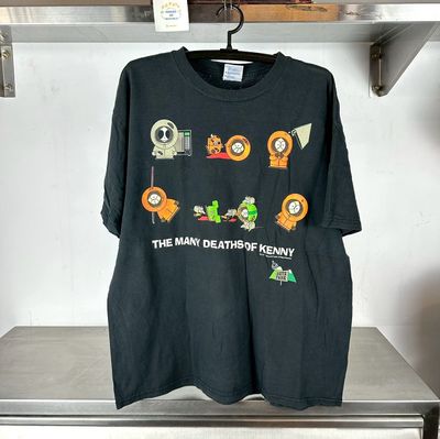 ​Vintage 1998 South Park The Many Deaths of Kenny Comedy Central TV Show Promo T-Shirt