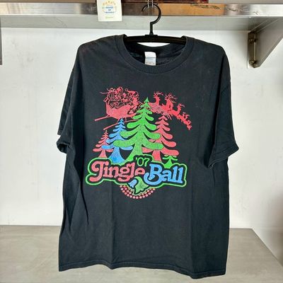 ​Vintage 2007 Jingle Ball Festival Avril Lavigne Timbaland Fall Out Boy Good Charlotte Promo T-shirt