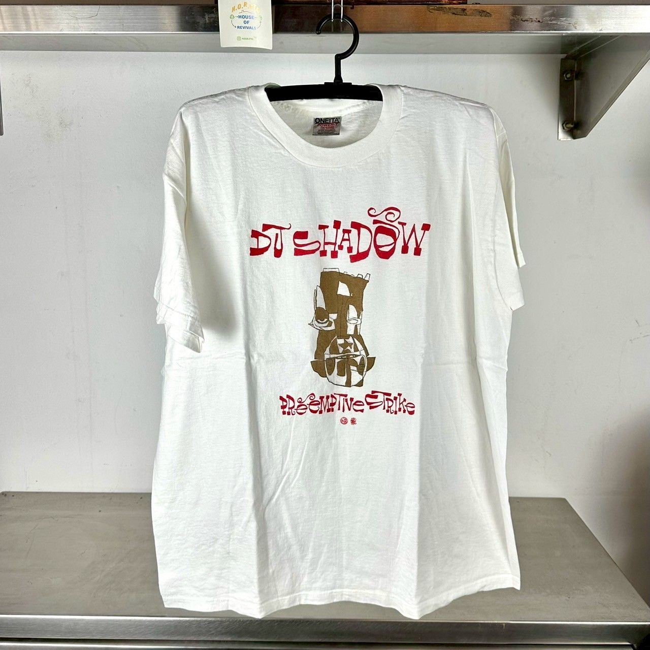 ​Vintage 1998 DJ Shadow Preemptive Strike Hiphop Album Promo XL T-shirt