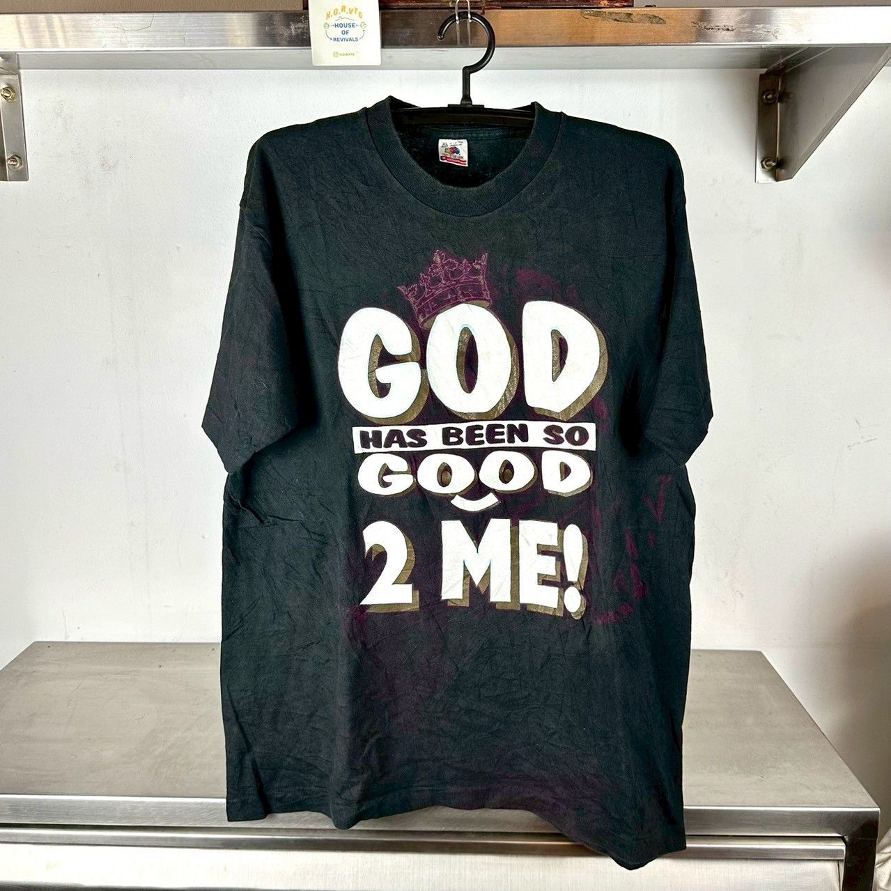 ​Vintage 90s God Has Been So Good To Me Rap Style Religion XL Single Stitch T-Shirt