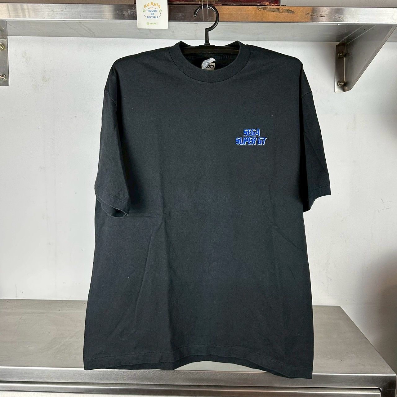 ​Vintage 90s SEGA Super GT Video Game Embroidered Promo XL Single Stitch T-Shirt