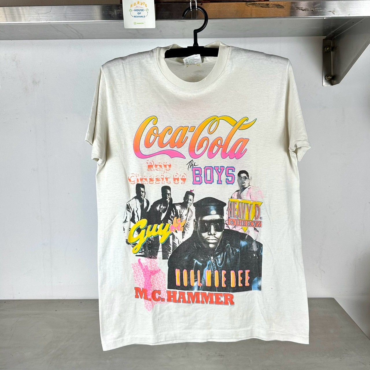 ​Vintage 1989 MC Hammer Rap Classic Coca Cola Rap Club Medium Single Stitch T-shirt