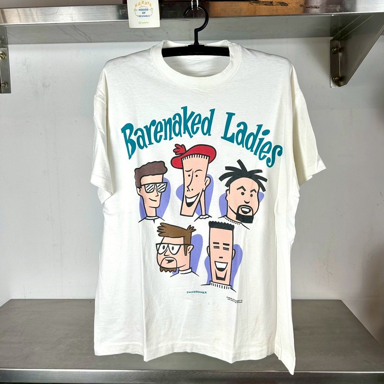 Vintage 1993 Barenaked Ladies Rock Band XL single stitch T-shirt
