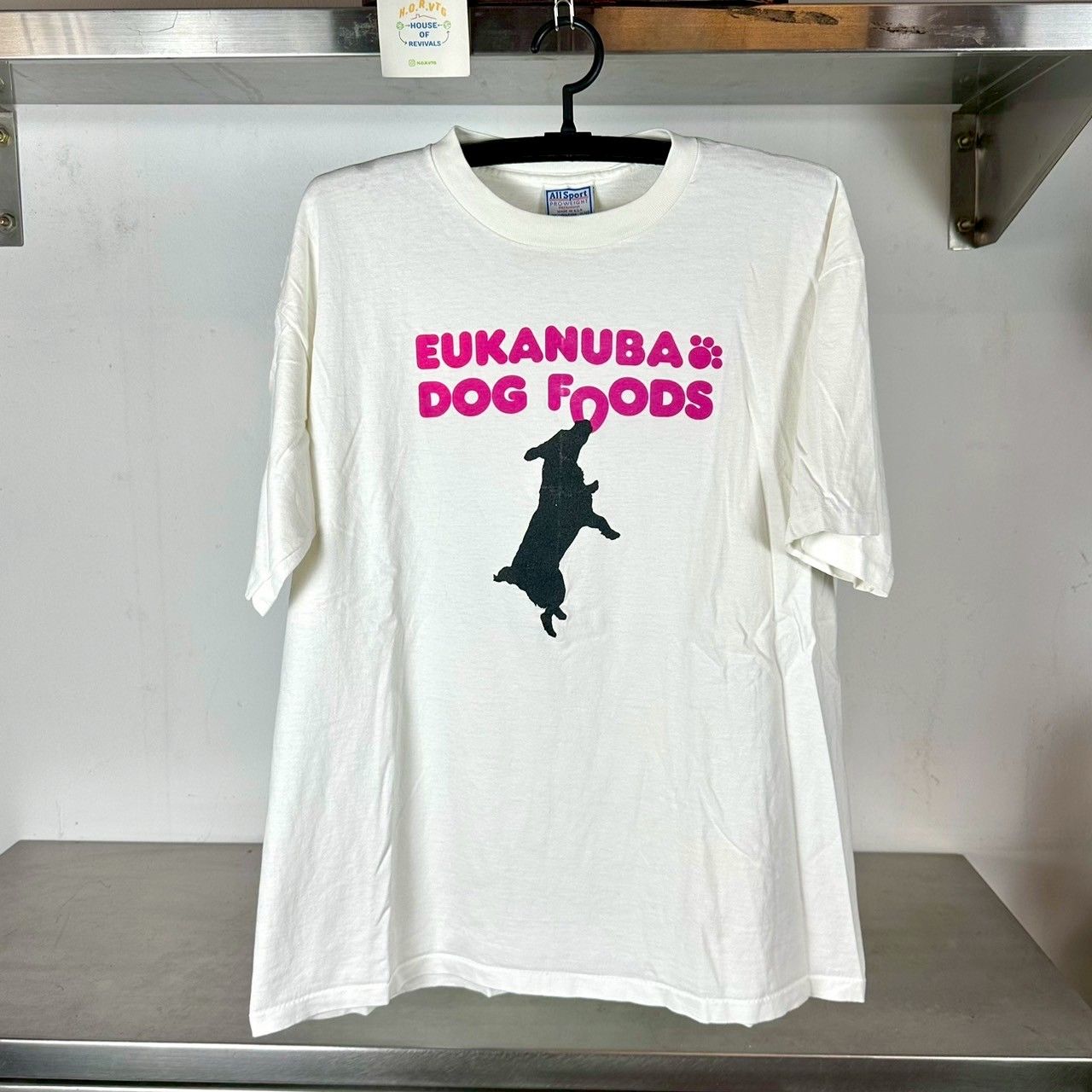​Vintage 90s Eukanuba Dog Foods Cute Promo Single Stitch XL T-shirt
