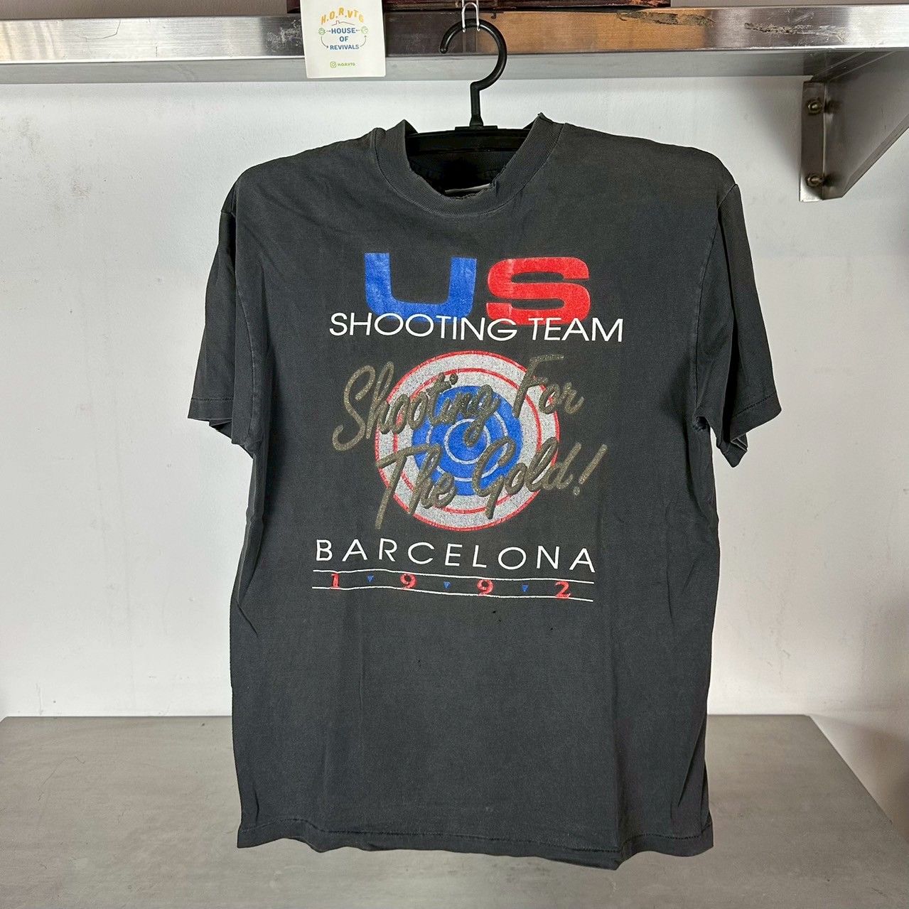 ​Vintage 1992 USA Olympics Shooting Team Shooting For The Gold! single stitch T-shirt