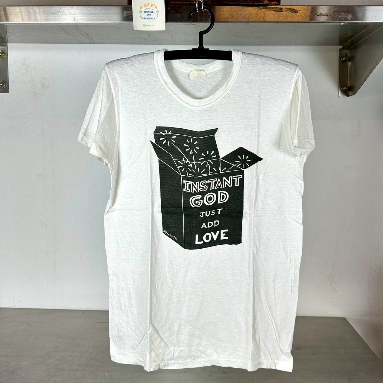​​Vintage 1975 Instant God Just Add Love Religion Humor ​T-shirt