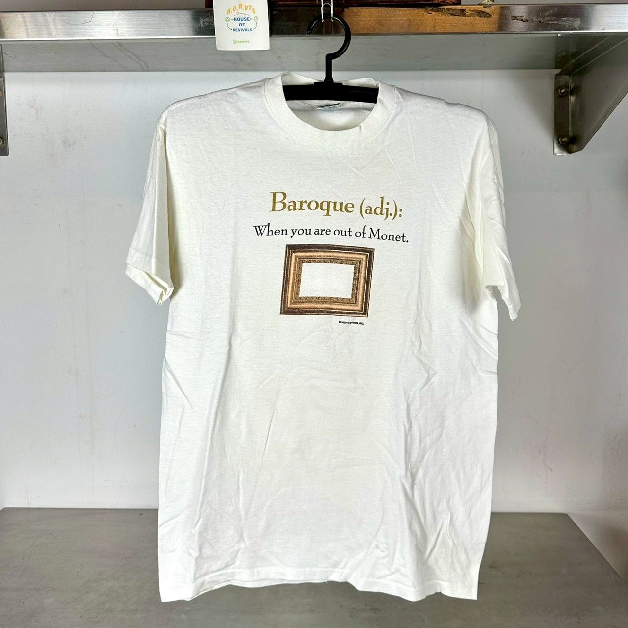 ​Vintage 90s Claude Monet Baroque Art Humor T-shirt