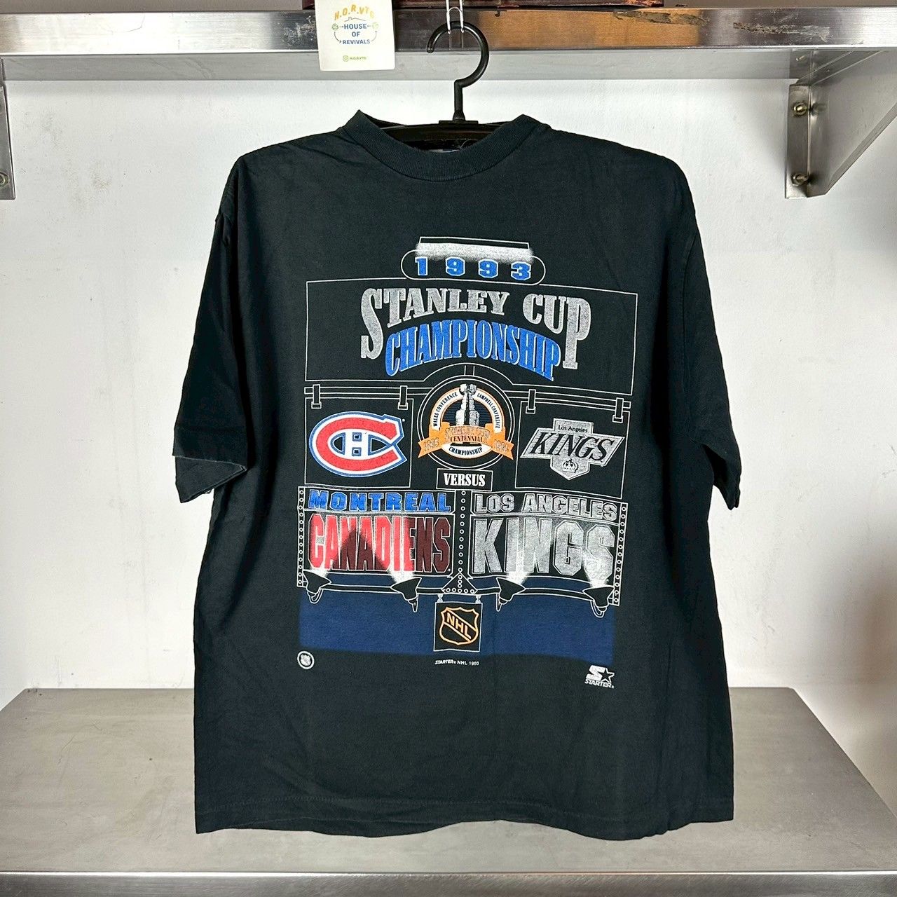 ​Vintage 1993 NHL Stanley Cup Montreal Canadiens VS LA Kings XL single stitch T-shirt