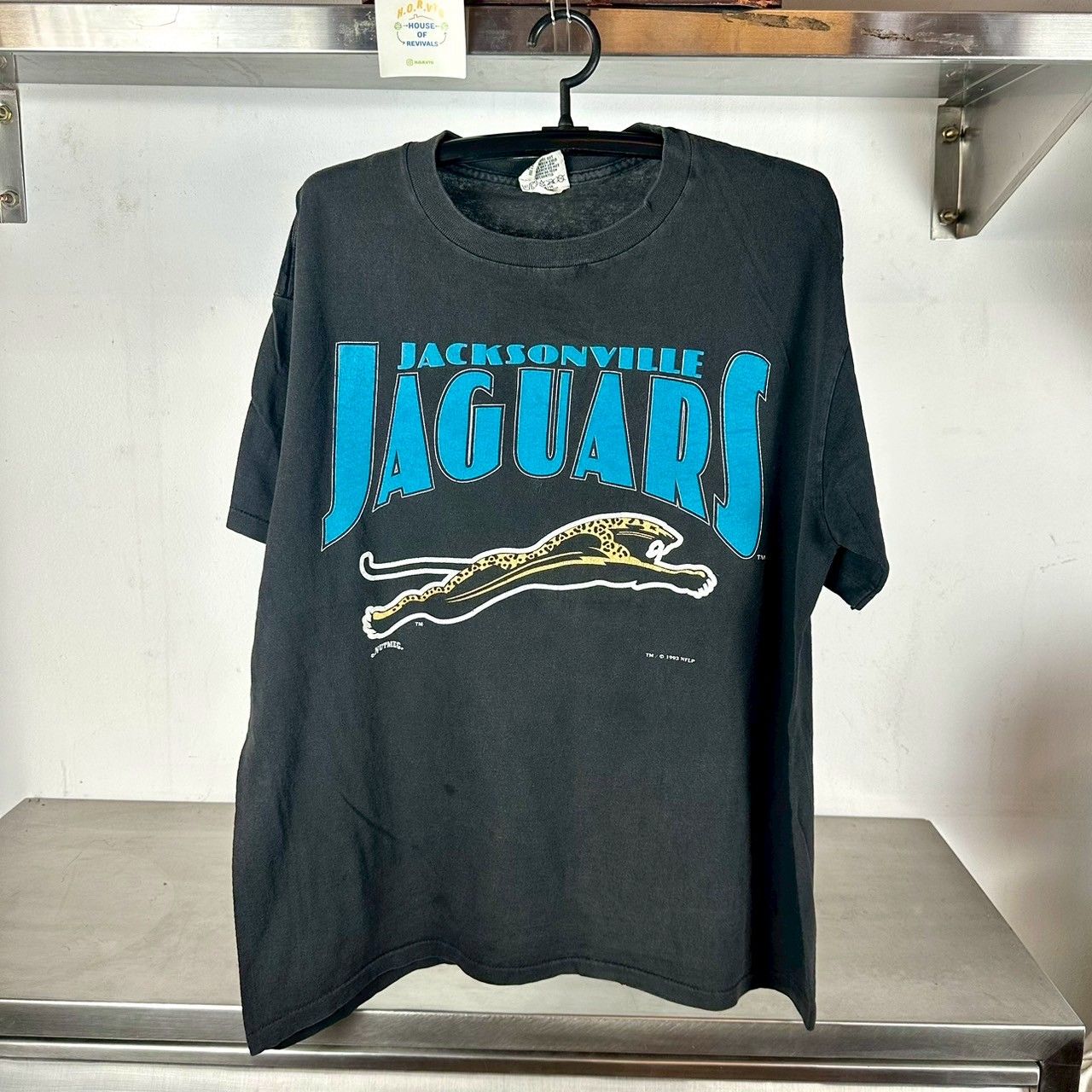 ​Vintage 1993 Jacksonville Jaguars Football NFL Nutmeg XL single stitch T-shirt