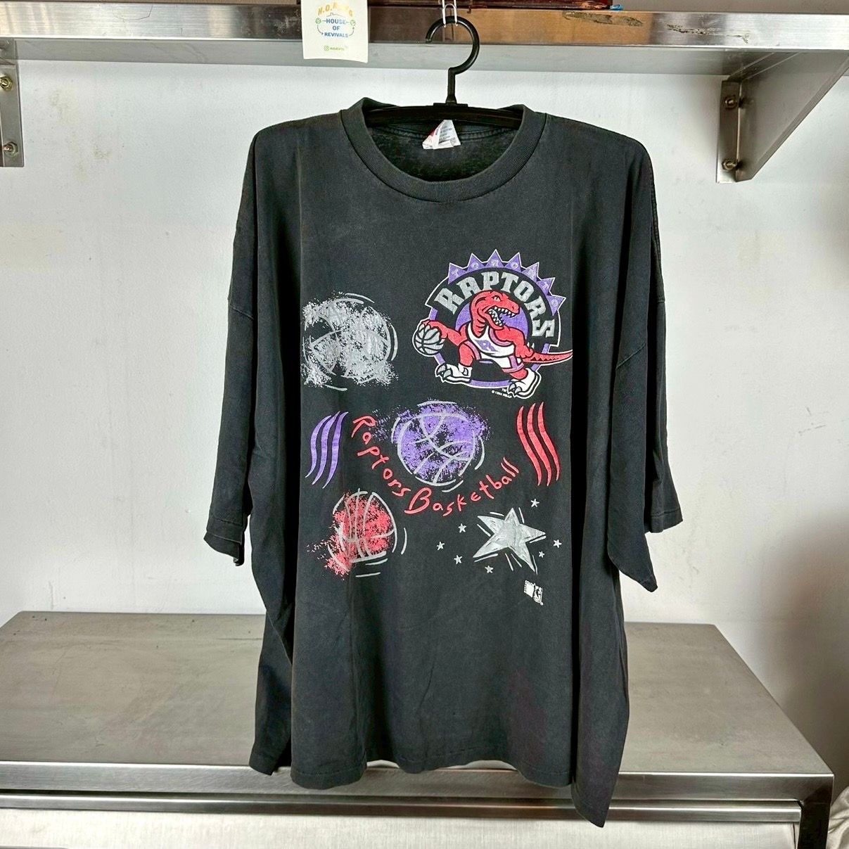​Vintage 1994 Toronto Raptors Basketball NBA 4XL single stitch T-shirt