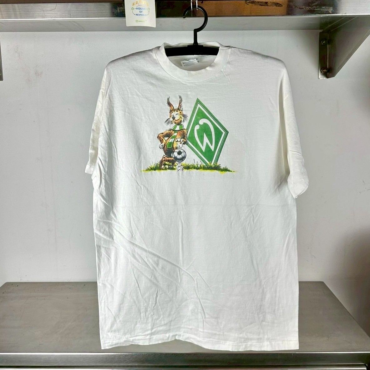 ​Vintage 90s SV Werder Bremen German Soccer Team Large Single Stitch T-shirt