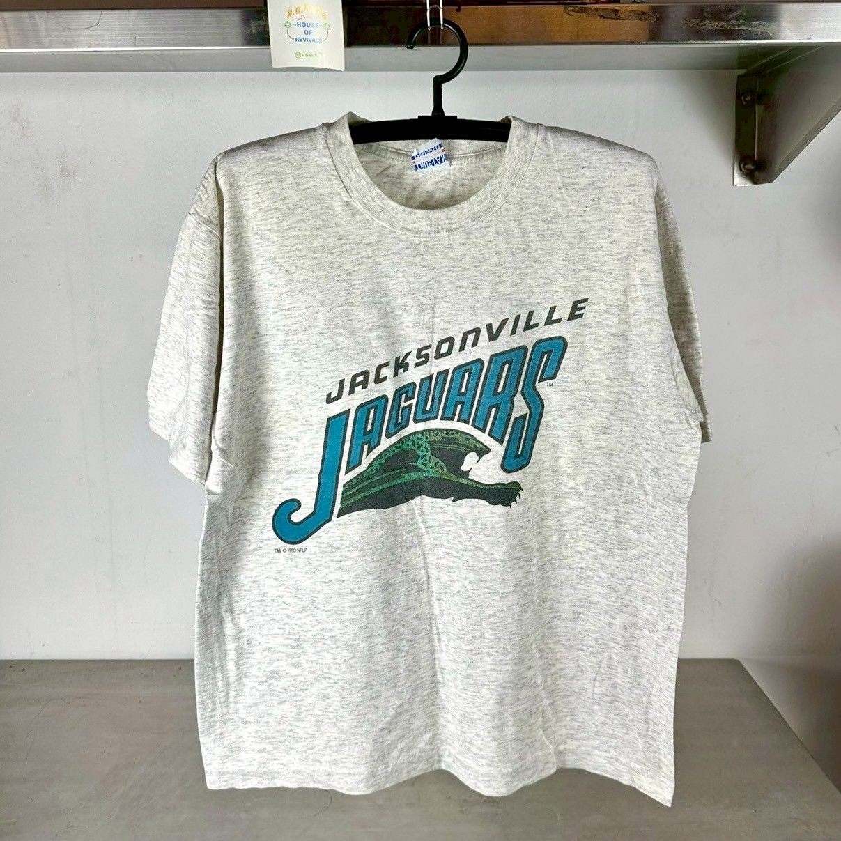 Vintage 1993 Jacksonville Jaguars Football NFL XL Single Stitch T-shirt