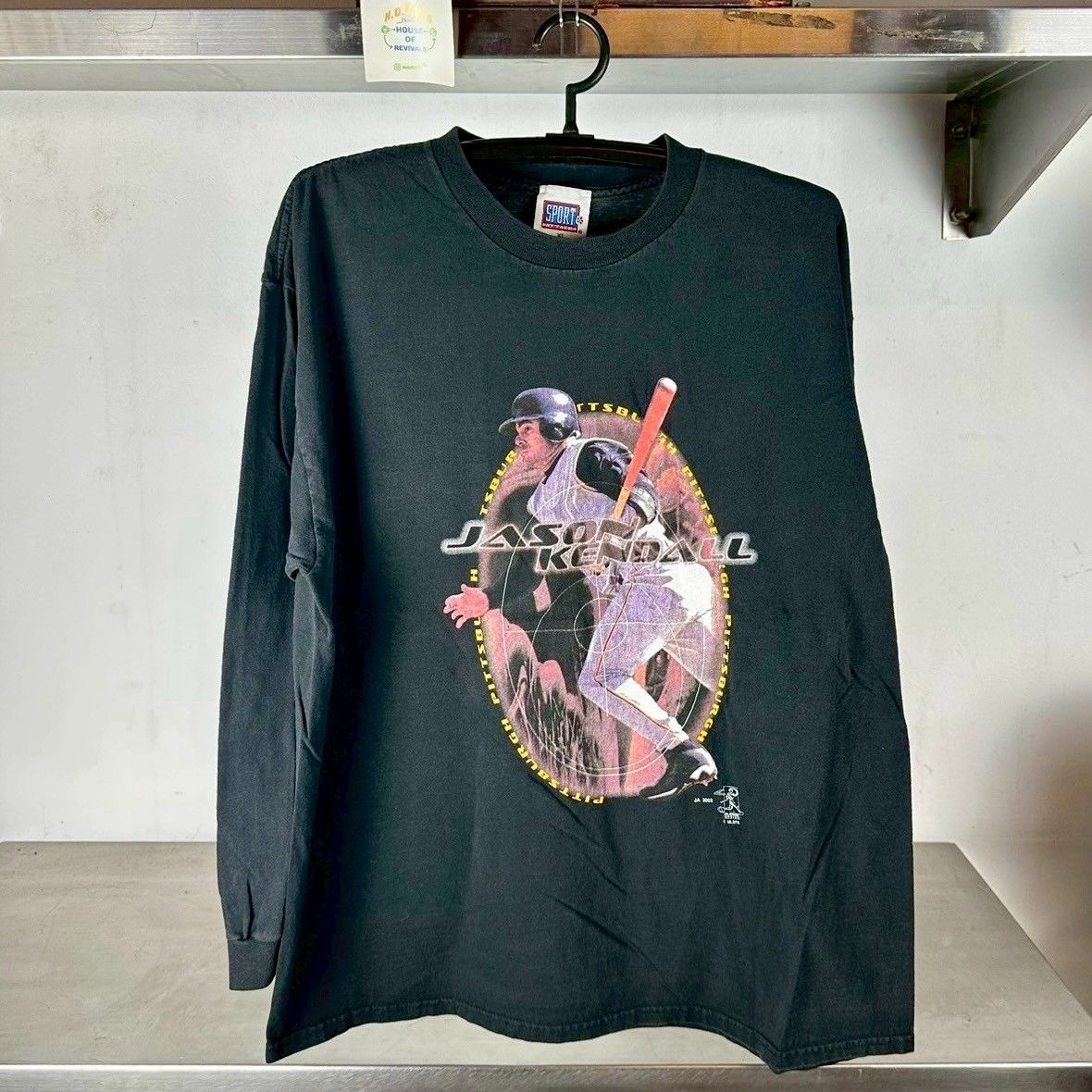 ​Vintage 2002 Jason Kendall Pittsburgh Pirates MLB XL Long Sleeve T-shirt