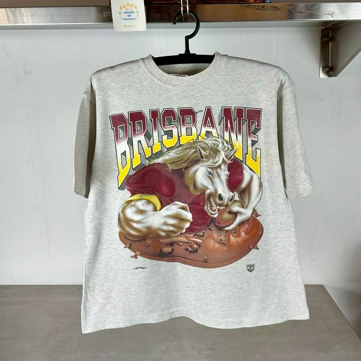 Vintage 90s Brisbane Broncos Mascot Breakthrough NRL T-shirt